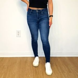 AE Medium Wash Hi-Rise Skinny Jeans Jeggings Size 0 X-Short